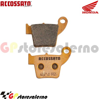 AGPP72ST SINTERED REAR PADS RECESSED HONDA 250 CR R SM 2003