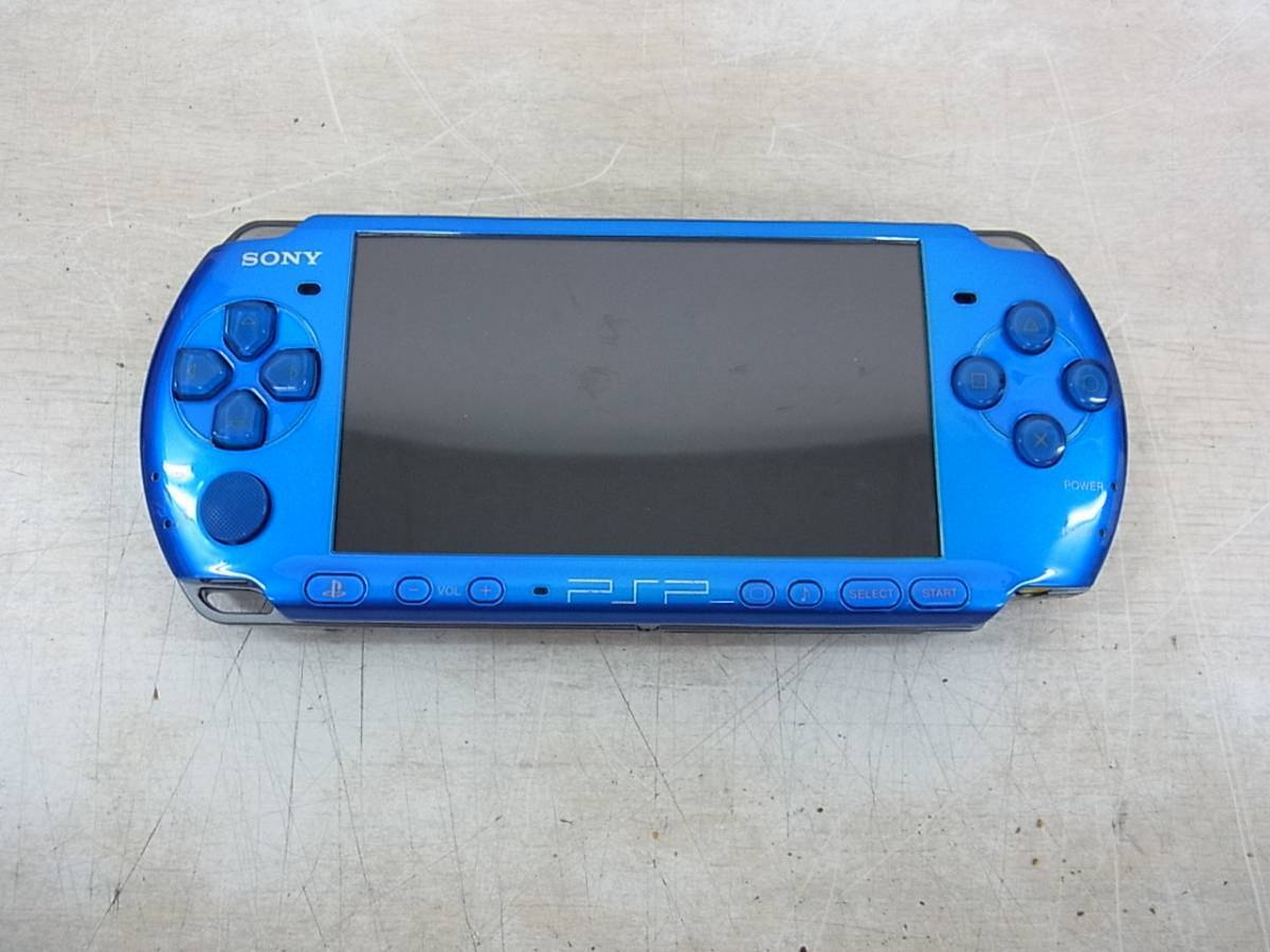 PSP Playstation Portable Vibrant Blue PSP-3000 VB Only Console Used