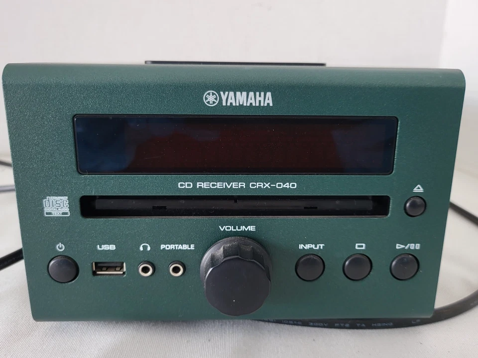 Yamaha CRX-040 CD-ресивер FM-тюнер стерео аудиосистема плеер зеленый - НЕПРОВЕРЕННЫЙ - Изображение 4 из 4