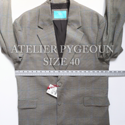 NWT ZARA X Harry Lambert Man Oversized Suit Jacket Taupe Brown