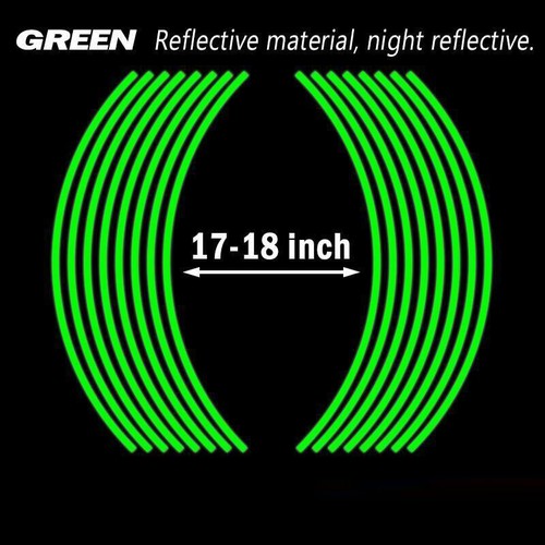 Nuevo Adhesivo Reflectante para Llantas de Motocicleta Coche Bicicleta Tiras de Llanta Cinta Decoración - Imagen 4 de 25