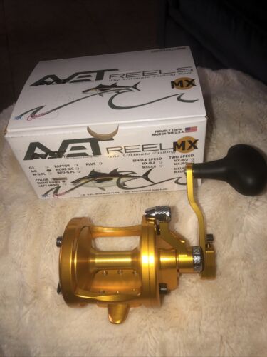 Avet MXL 6/4 Two Speed GOLD Lever Drag Conventional Reel-NEW in BOX!!!