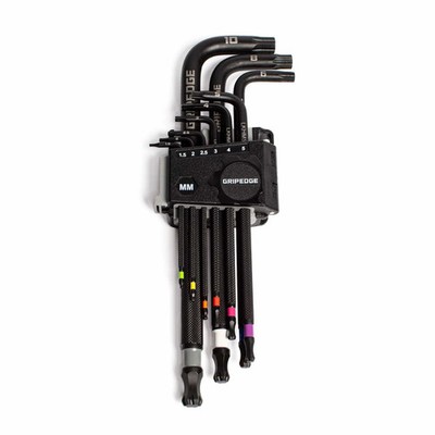 GripEdge LKHM9LS 9-PC RPT Long Metric Hex Key Set