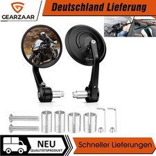 Paar Motorrad Rückspiegel Set Lenkerenden Spiegel 7/8" E-Geprüft Motorradspiegel