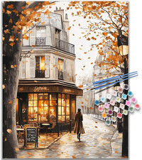 Autumn Paint by Numbers Kit for Adults, 16x20 inch, No Framed