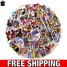 Colorful Five Nights at Freddy's Stickers - 50 Non-Duplicates, Waterproof