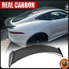 For Jaguar F-TYPE SVR R Coupe 2014-2021 REAL CARBON Rear Trunk Spoiler Tail Wing