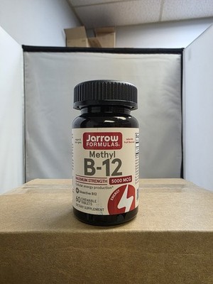 Jarrow Formulas Methyl B-12, Maximum Strength, 5000 MCG. (60 Chewable Tablets)