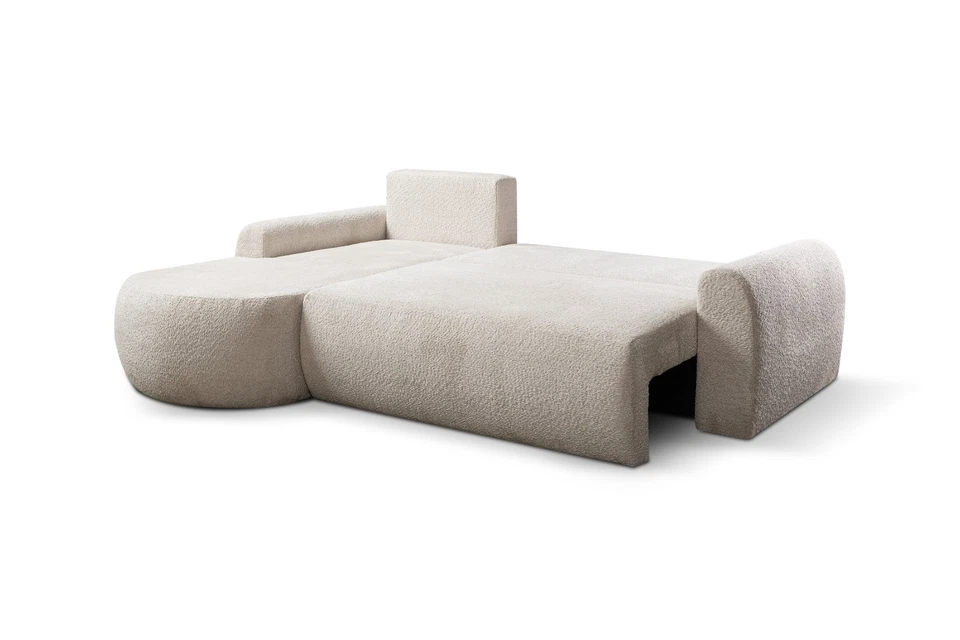 Sofa Bed Corner Grey, Left or Right side Black  Jazz Free Delivery - Image 4 of 4