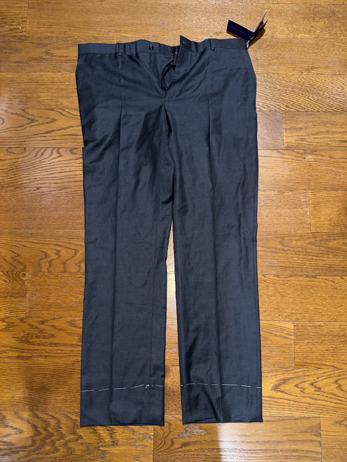 Ralph Lauren Purple Label Black Wool Dress Pants 40 Italy