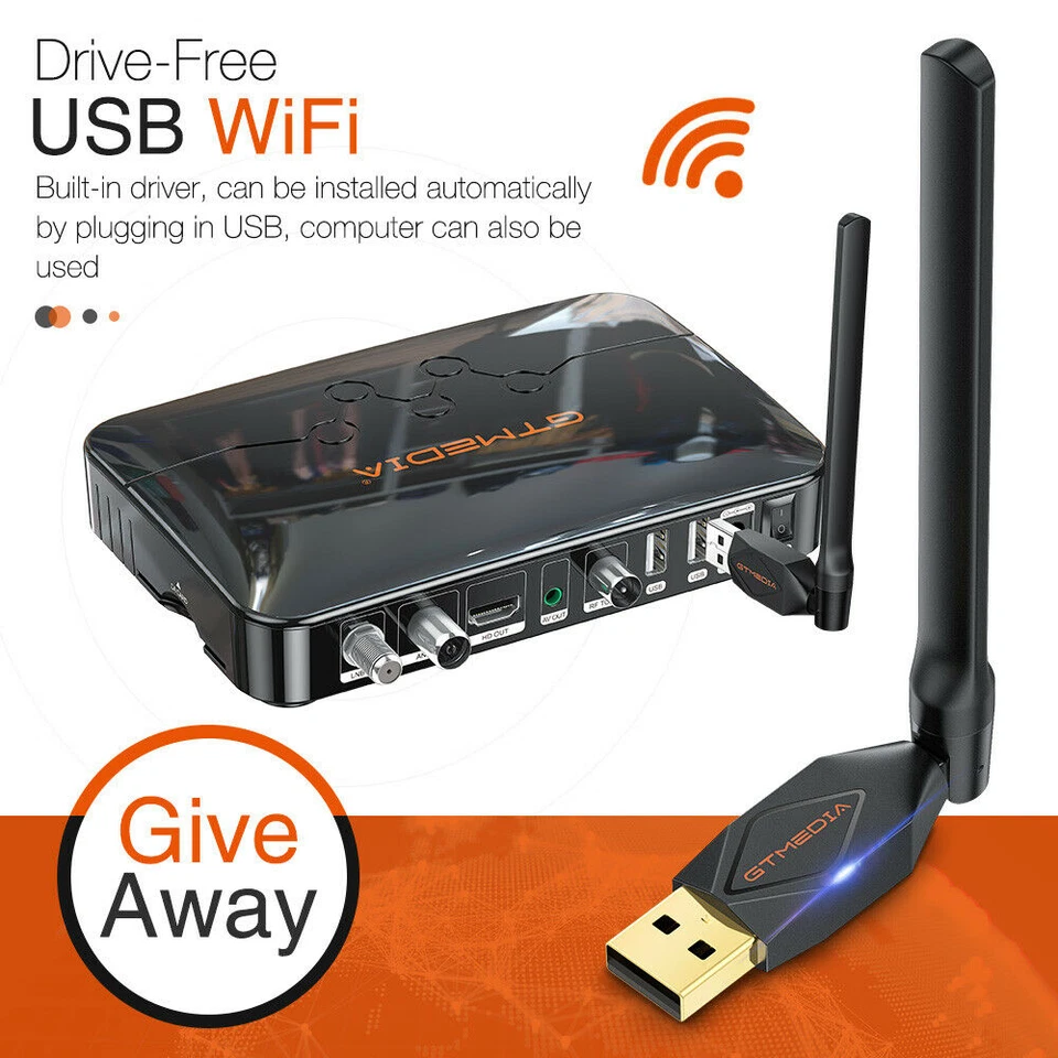 Digital FTA Satellite DVB-T2+S2 TV Receiver SAT HDTV Decoder PVR Free USB Wifi - Image 3 of 4