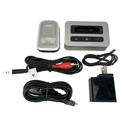 PHONAK ComPilot 1 Streaming Bluetooth Device with TVlink Base Station & Cords