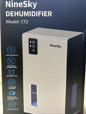 NineSky Dehumidifier 95oz Water Tank, Model CT2 (Gray) Open box