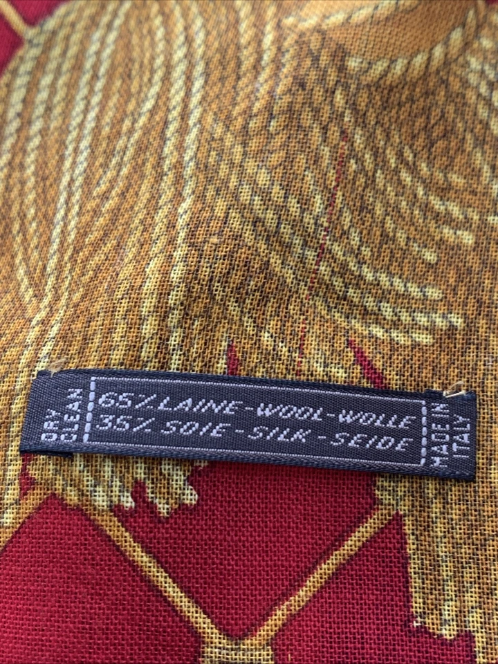 Mantón bufanda CELINE Paris - lana y seda vintage - cadenas y joyas de oro 52 pulgadas #A119 Foto 3 de 4