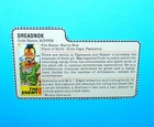 1985 HASBRO G.I. JOE DREADNOK RIPPER ACTION FIGURE FILE CARD