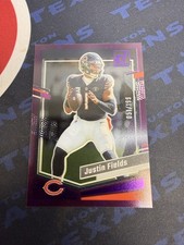 2023 Clearly Donruss Justin Fields Purple /199 Bears