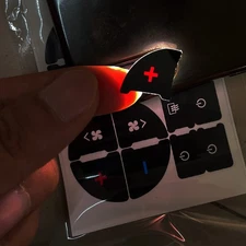 For 2007-2013 Chevy Silverado A/C Button Decals - Fix Faded Climate Control Butt