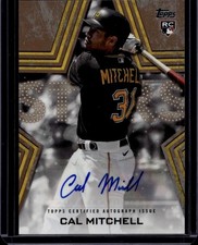 2023 Topps #BSA-CM Cal Mitchell Baseball Stars Autographs Gold