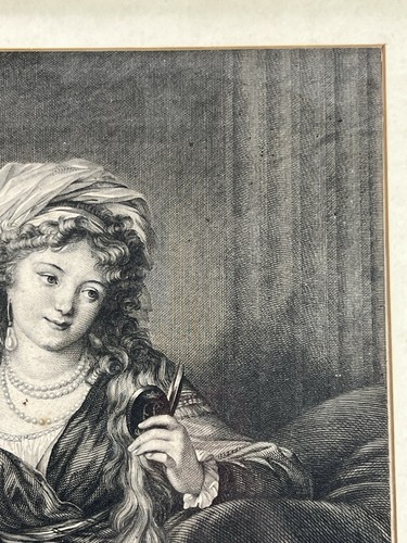 Antique Etching Portrait Countess Yekaterina Skavronskaya 1791 By Morghen 19x14” - Picture 6 of 18