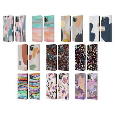 OFFICIAL NINOLA ABSTRACT 2 LEATHER BOOK WALLET CASE FOR APPLE iPHONE PHONES