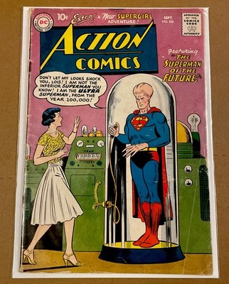 Action Comics #256 (1959)  The Superman of the Future  Ungraded.