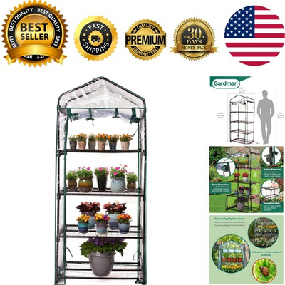#ad Portable 4 Tier Mini Greenhouse 27quot; x 18quot; x 63quot; Lightweight and Easy Setup $109.99
