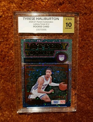 その他 PSA10 Tyrese Haliburton RC Lottery NBA 2020-21 Select Green White Purple Prizm #72 Tyrese