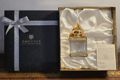 Sehr seltener, Vintage Amouage Gold Damen Parfum Flakon mit Geschenkbox