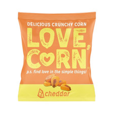 NEW! 24 x 20g Love Corn Snack Shot Crunchy Corn Sour Cheddar