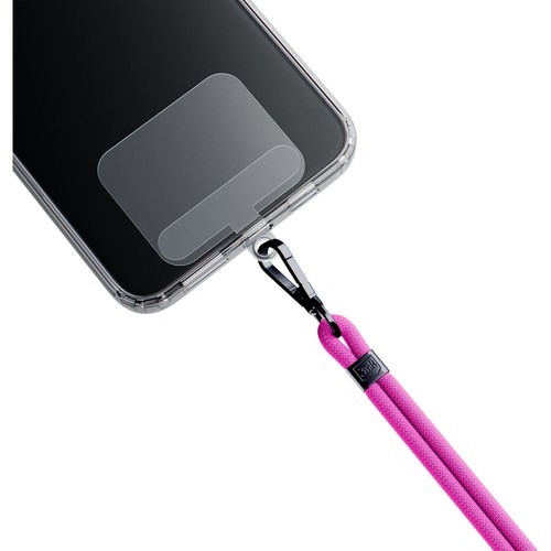 Handy-Schlüsselband 3mk Handy Kordel Handykette Schnur Kordel Rosa und Schwarz - Photo 2/12