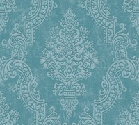 As Vliestapete Pure Elegance Ornament Blau 397654