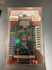 2023 Panini Absolute Orange Spectrum Rookie Devon Achane /75 Psa 9