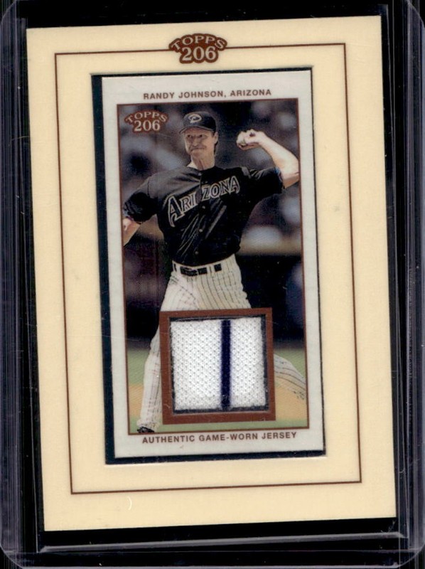 2002 Topps 206 Randy Johnson Framed Relics Patch #TR-RJ Diamondbacks