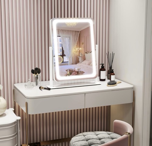 New Vanity Mirror with Lights 15” X 12.6" LED Lighted Makeup Mirror Makeup - Picture 5 of 9