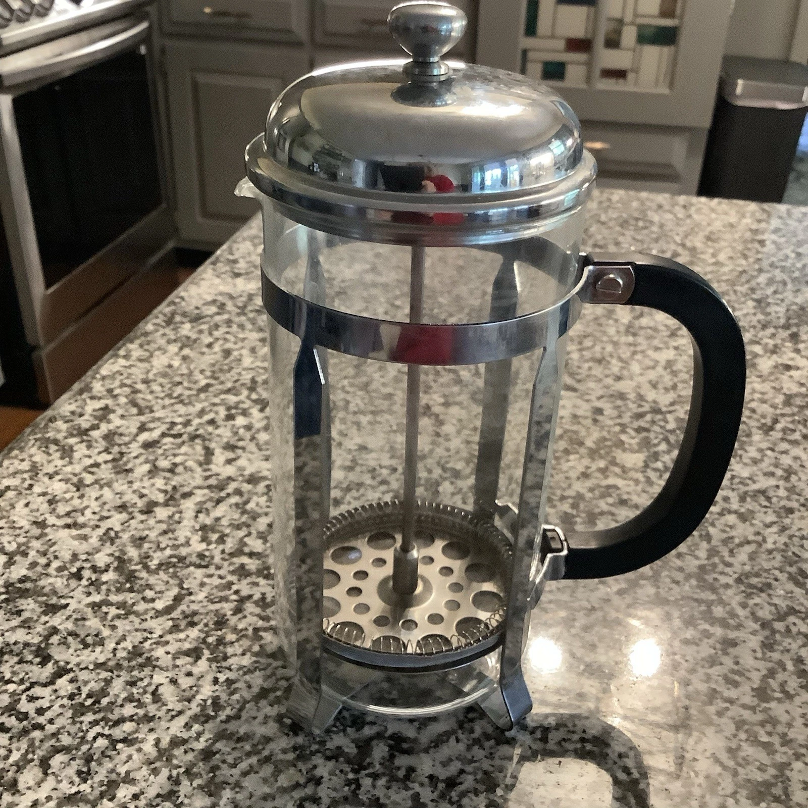 Grosche French Press Coffee Maker Holds 32oz. Glass Carafe/Stainless Steel