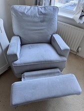 Swivel Reclining Glider nursing chair- grey. Used