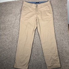 Nautica Mens Classic Fit Chino Pants Khaki NauticaFlex Wrinkle Resistant 34x32