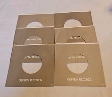 45 RPM 7" RECORD SLEEVES CO. SLEEVE 6 PACK SEE PHOTOS Geffen Records SLV341 