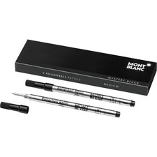 Montblanc M 2X1 Mystery Black Rollerball Refill 105158 - 2-Pack