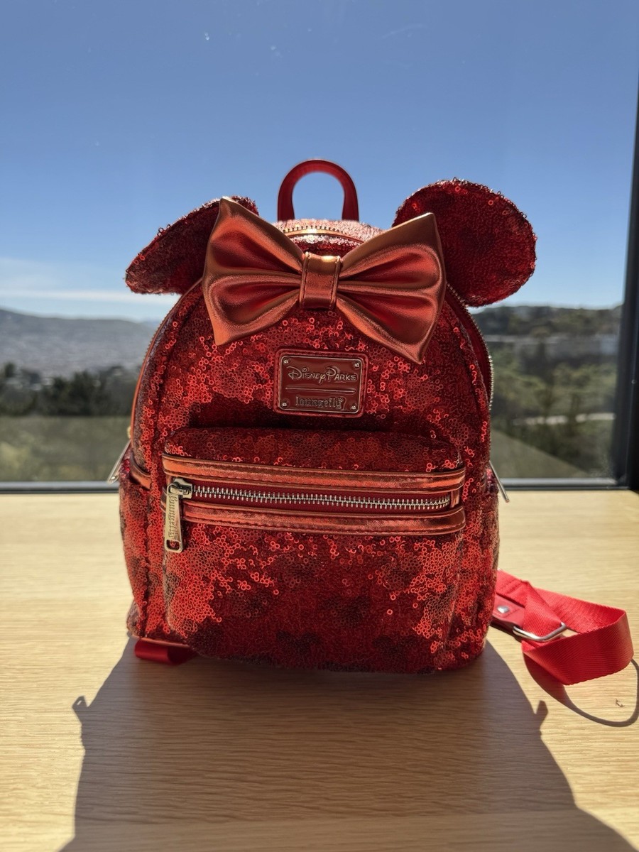Disney Parks x Loungefly Minnie Mouse Red Sequin Mini  display picture 1