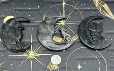 Natural Silversheen Black Obsidian Carvings Dragon Wolf Cat Free ship & Gift