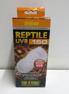 Exo Terra Reptile UVB 150 Desert Terraium Bulb 26-Watt Energy Saving NEW