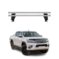 Menabo DachträGer GrundtäGer FüR Toyota Hilux 2011-2015 50Kg Alu Silber 2 Tlg