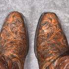 Black Jack El Patron Mahogany & Black Hand Tooled Boots #HT129, Men’s 9 D — photo 9