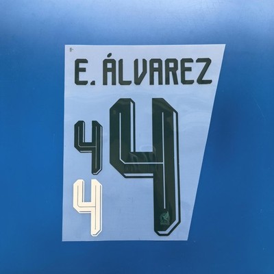 Mexico Youth 2026 Efraín Álvarez Player Size Nameset ID Print Name & Number