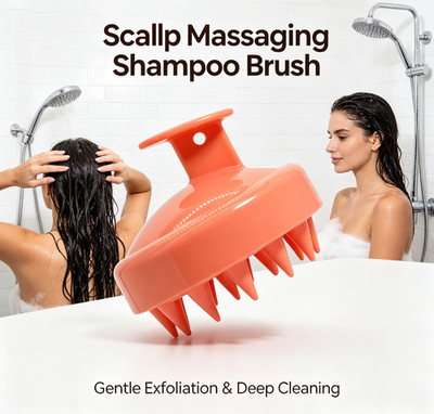 Handheld Scalp Massager Shampoo Brush Deep Cleansing Hair Scrubber 