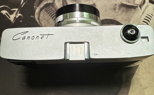 Canon Canonet Mk1 (1961 Version) Rangefinder - 45mm f1.9 Lens & Black Case - Picture 2 of 9
