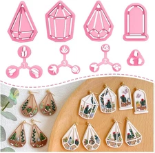 KEOKER Terrariums Polymer Clay Cutters, Polymer Clay Cutters, Spring Polymer Cla