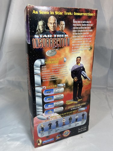 Star Trek Insurrection 9" Action Figure Lt Co Geordi LaForge 1998 Playmates - Picture 6 of 12
