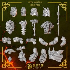 Anvil Wardens Hero Pack Upgrade Bits  16K Resin 3D Printed Greytide 